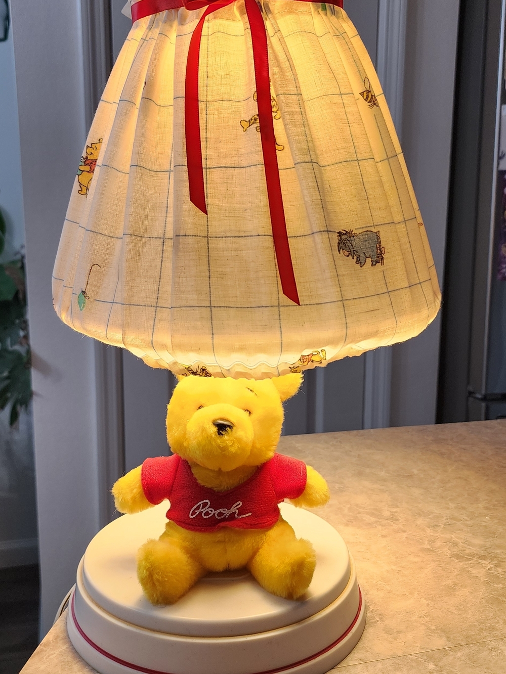 Winnie the Pooh Plush Table Lamp with Night Light